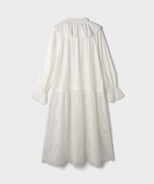 GRACE CONTINENTAL レースコンビフリルカフタンワンピース キナリ