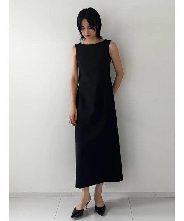 GRACE CONTINENTAL バックシャンワンピース ブラック
