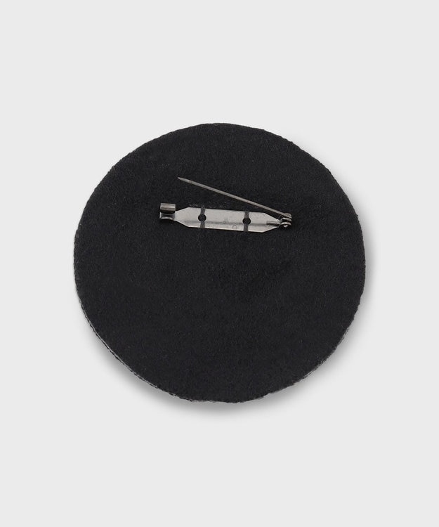 GRACE CONTINENTAL ザリ刺繍Gクラウンブローチ ブラック