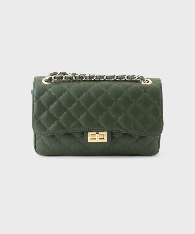 GRACE CONTINENTAL MaisonVincent チェーンバッグM グリーン