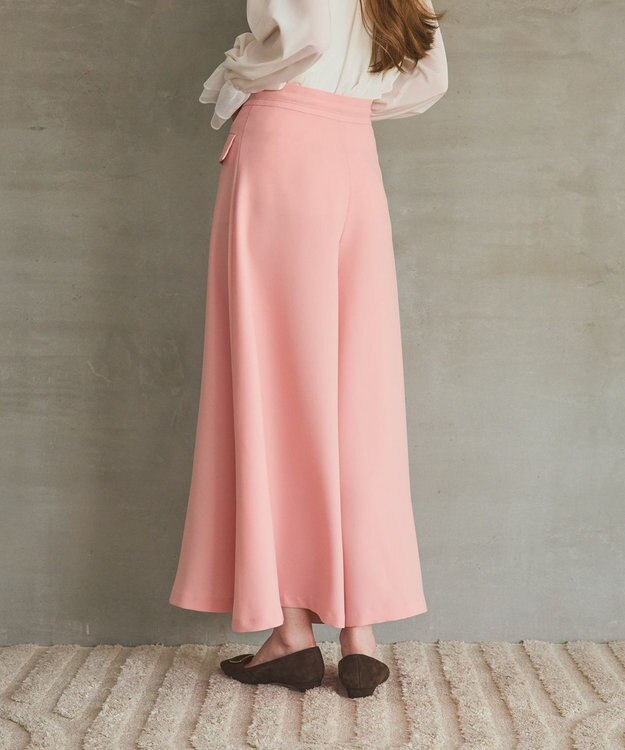 GRACE CONTINENTAL ワイドフレアパンツ ピンク