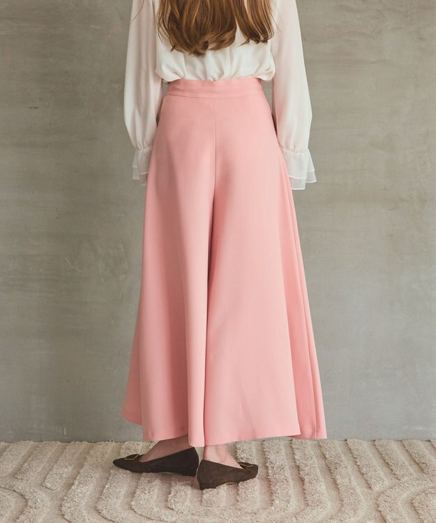 GRACE CONTINENTAL ワイドフレアパンツ ピンク