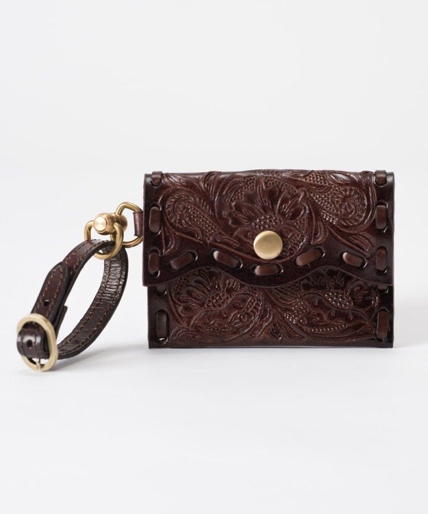 GRACE CONTINENTAL MSフラップカードホルダー ダークブラウン