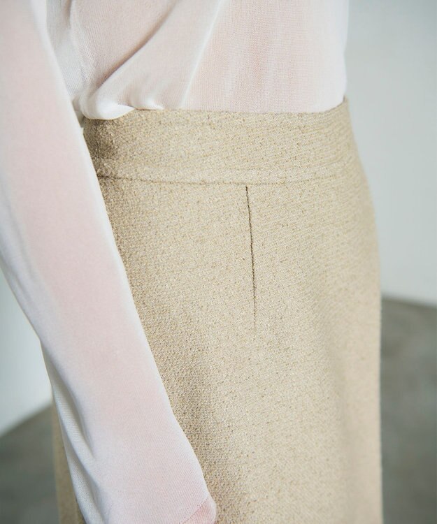 GRACE CONTINENTAL ツイードラップショートパンツ ベージュ