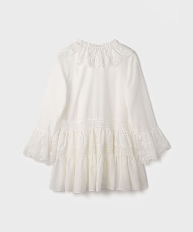 GRACE CONTINENTAL レースカラーチュニックブラウス ホワイト