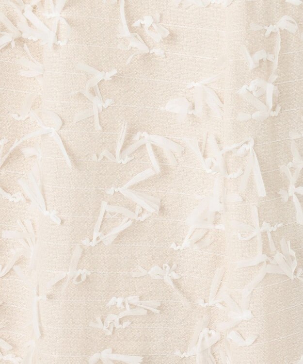 GRACE CONTINENTAL リボンヤーンフレアパンツ キナリ