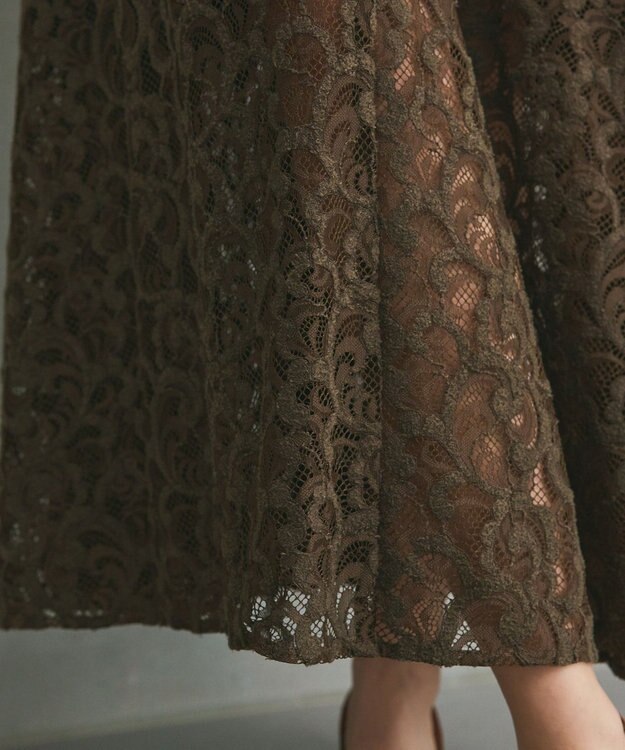 GRACE CONTINENTAL レースキャミドレス ブラウン