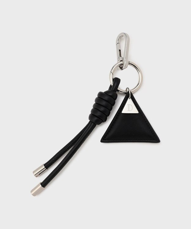 GRACE CONTINENTAL レザーチャーム ブラック