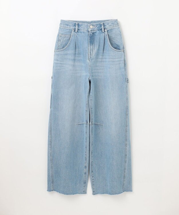 GRACE CONTINENTAL ペインターデニムパンツ サックス