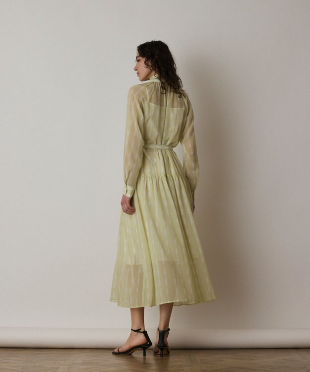 GRACE CONTINENTAL ハートストライプワンピース イエロー