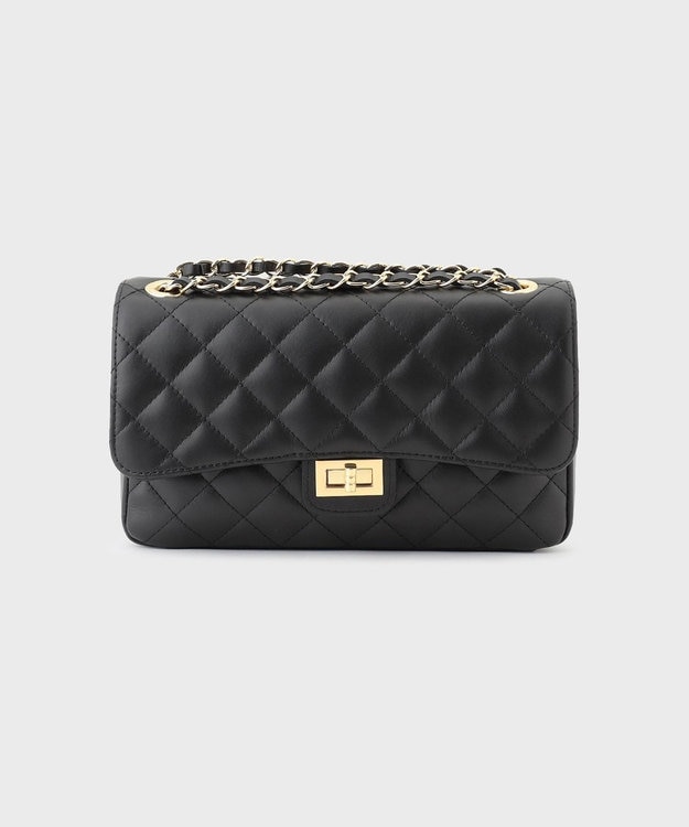 GRACE CONTINENTAL MaisonVincent チェーンバッグM ブラック