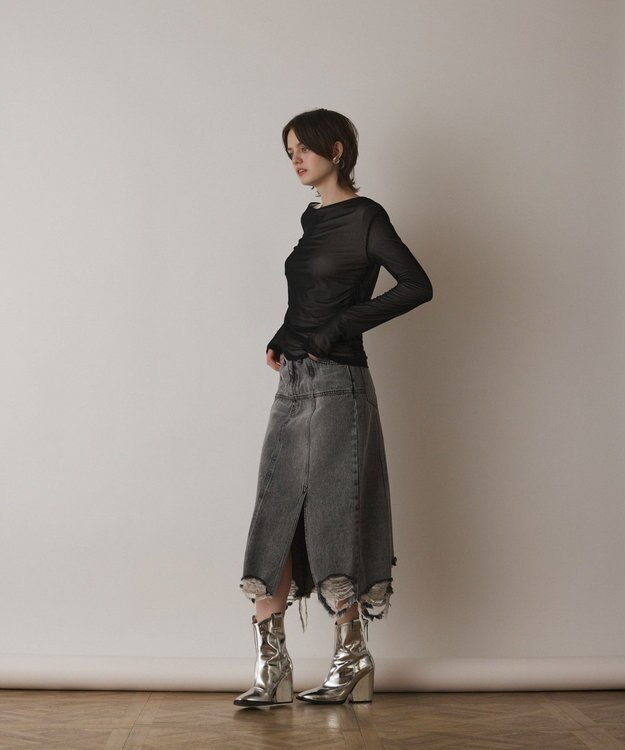 GRACE CONTINENTAL レイヤードカットトップ ブラック