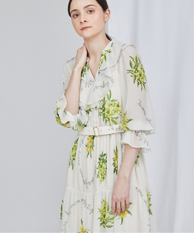 GRACE CONTINENTAL フローラルプリント ワンピース フラワープリントワンピース / GRACE CONTINENTAL | GRACE