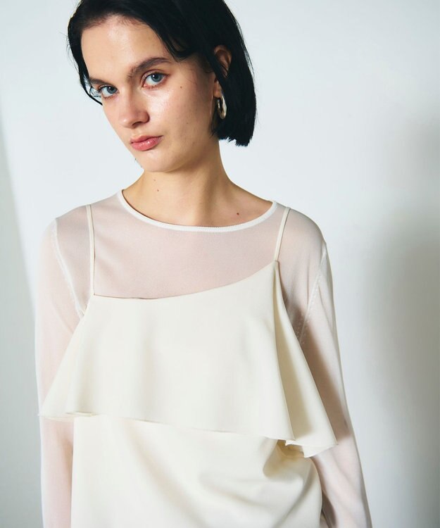 GRACE CONTINENTAL フリルキャミソール キナリ