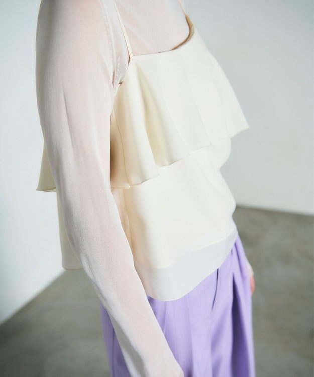 GRACE CONTINENTAL フリルキャミソール キナリ