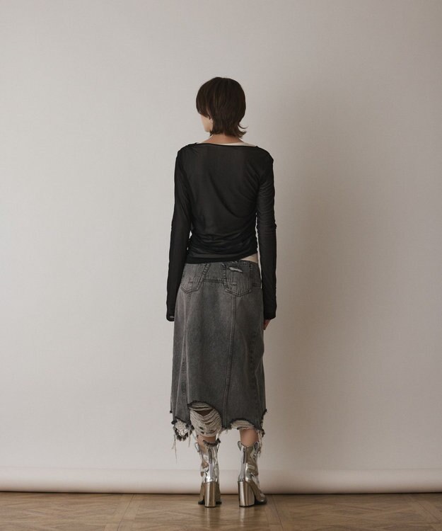 GRACE CONTINENTAL レイヤードカットトップ ブラック