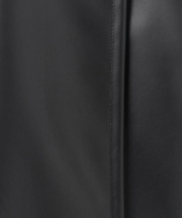 GRACE CONTINENTAL フェイクレザーミニスカート ブラック