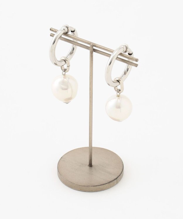 GRACE CONTINENTAL パールリングイヤークリップ シルバー