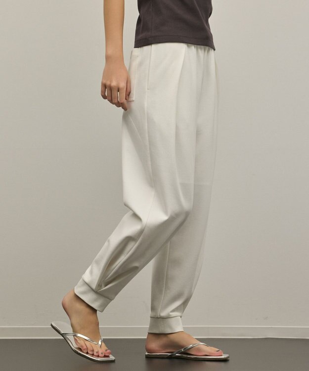 GRACE CONTINENTAL ポンチイージーパンツ ホワイト