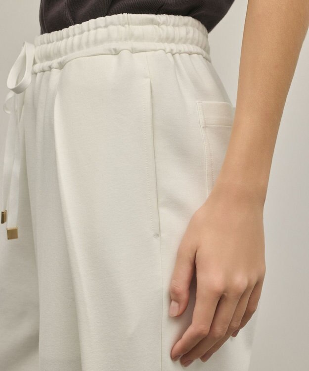 GRACE CONTINENTAL ポンチイージーパンツ ホワイト