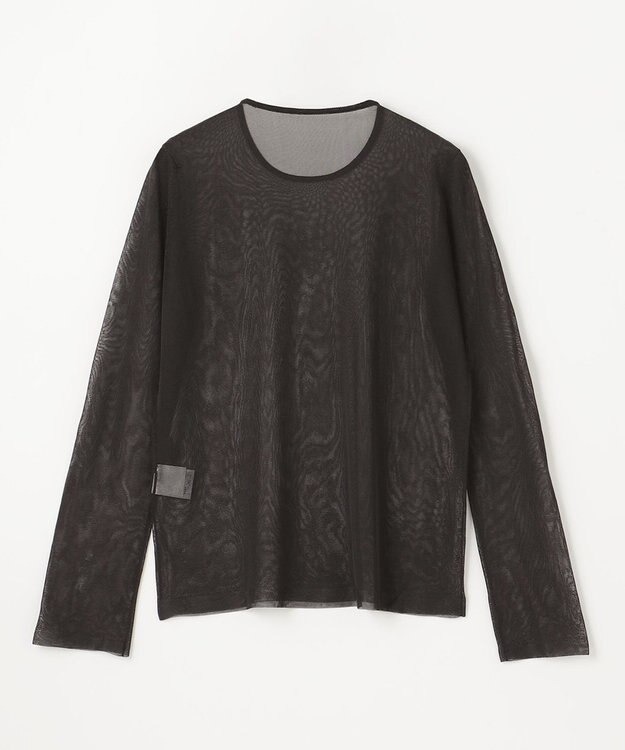 GRACE CONTINENTAL シアークルーニットトップ ブラック