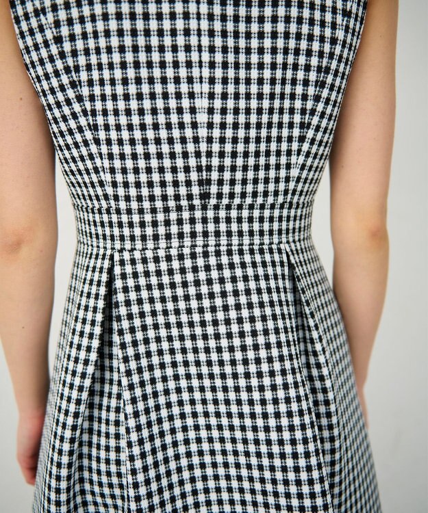 GRACE CONTINENTAL チェックジャンパースカート ブラック