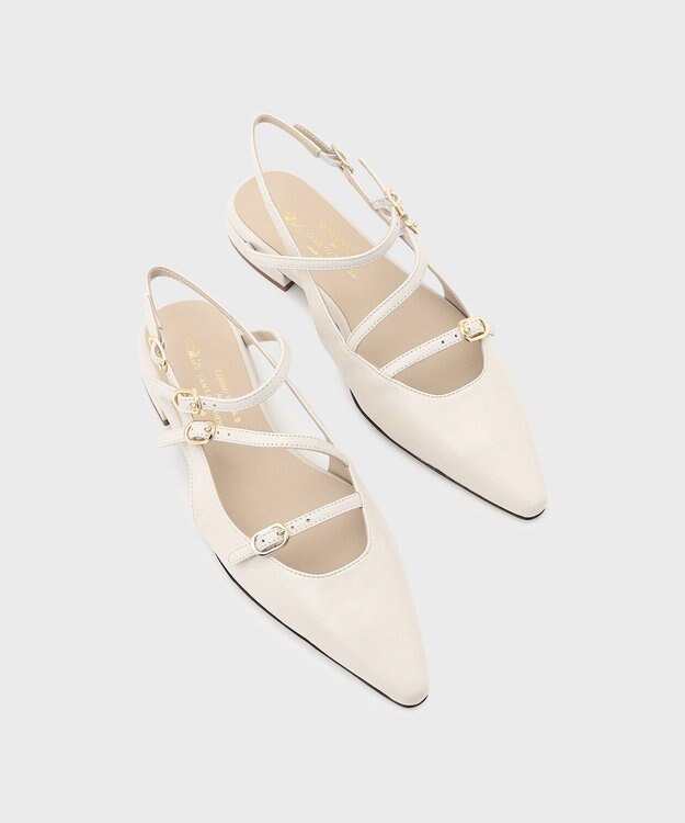GRACE CONTINENTAL CORSO ROMA ラインフラットサンダル ホワイト