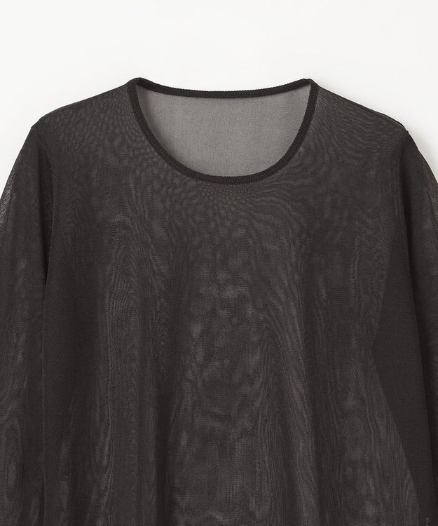 GRACE CONTINENTAL シアークルーニットトップ ブラック