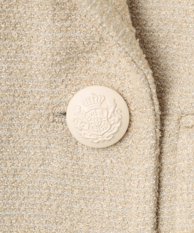 GRACE CONTINENTAL ツイードテーラージャケット ベージュ