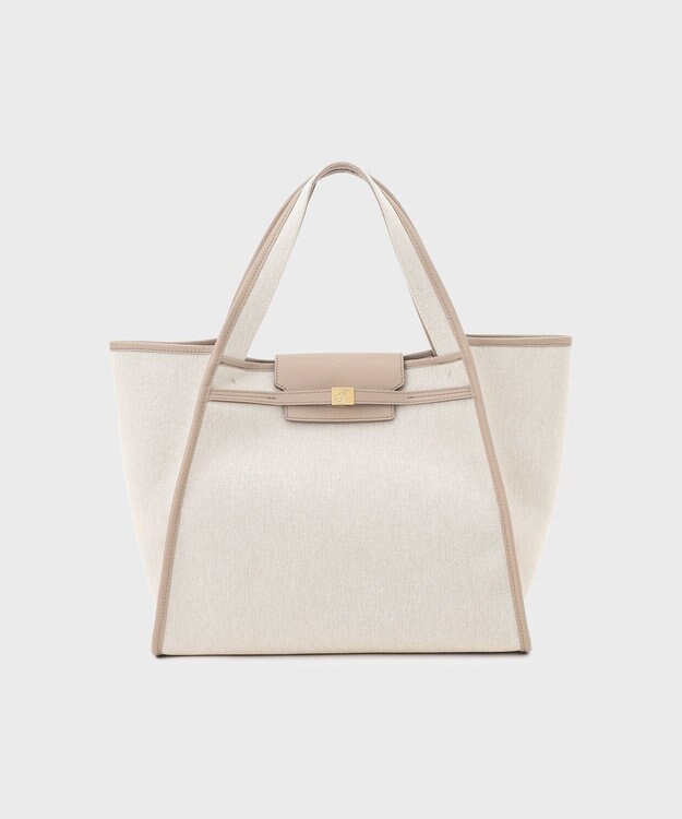 GRACE CONTINENTAL フラップトートバッグ ベージュ