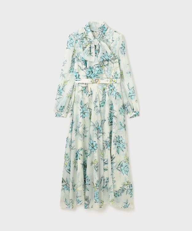 GRACE CONTINENTAL フラワーレイヤーワンピース キナリ