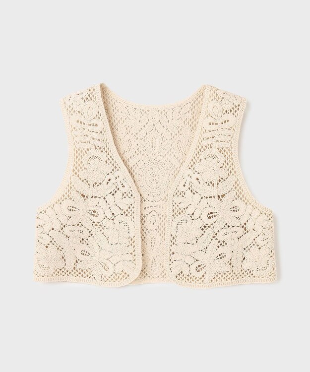 GRACE CONTINENTAL メッシュembジレ キナリ