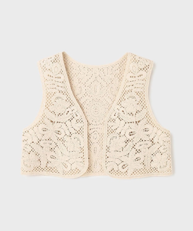 GRACE CONTINENTAL メッシュembジレ キナリ