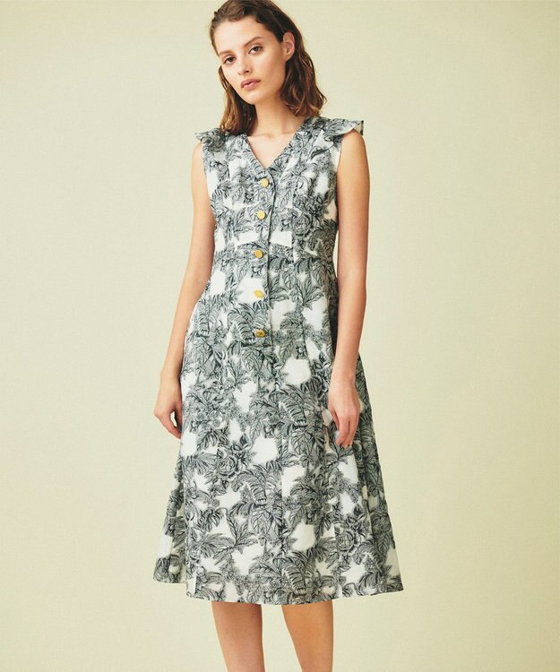 グレースコンチネンタル　ジュイジャガードコルセットワンピース　花柄ワンピース ジュイジャガードコルセットワンピース / GRACE CONTINENTAL