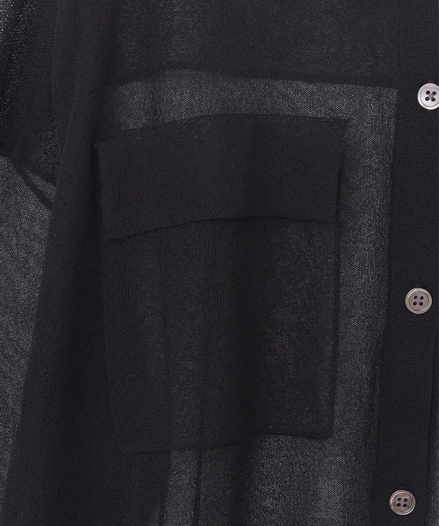 GRACE CONTINENTAL ニットシアーシャツ ブラック