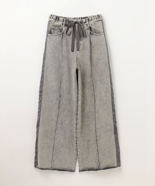 GRACE CONTINENTAL デニムワイドイージーパンツ グレー