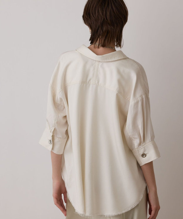 GRACE CONTINENTAL ハーフスリーブルーズシャツ キナリ