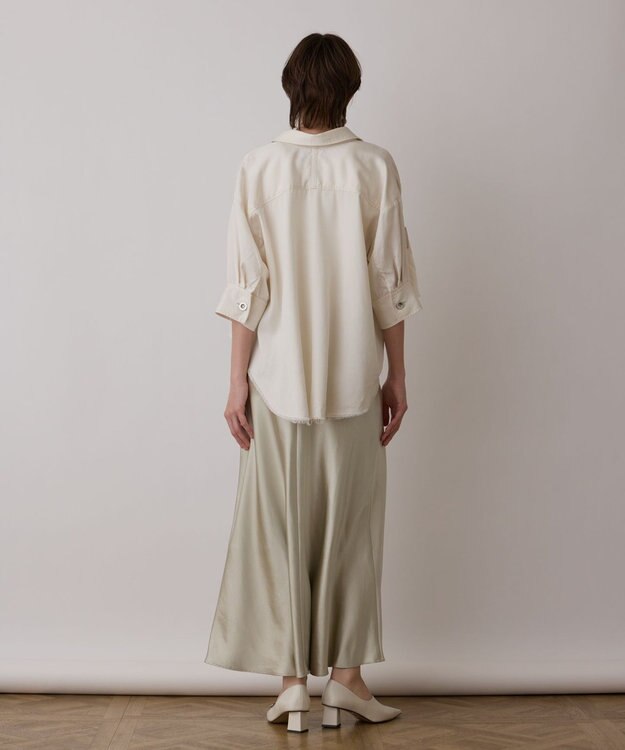 GRACE CONTINENTAL ハーフスリーブルーズシャツ キナリ