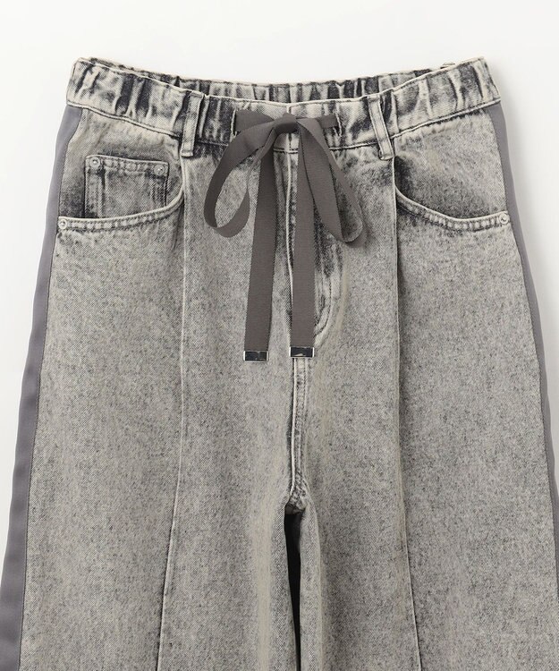 GRACE CONTINENTAL デニムワイドイージーパンツ グレー