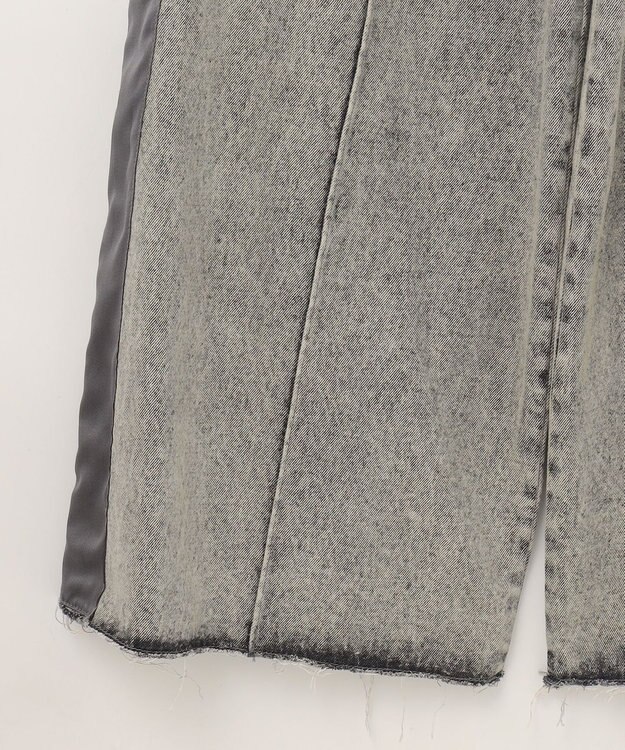 GRACE CONTINENTAL デニムワイドイージーパンツ グレー