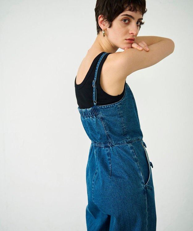 GRACE CONTINENTAL デニムサロペット インディゴ