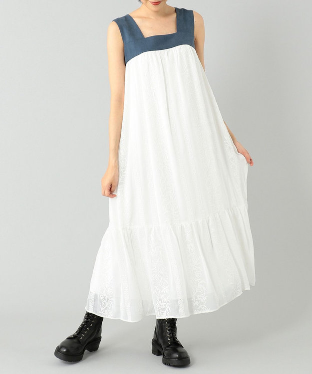 バックリボンバイカラーワンピース バックリボンバイカラーワンピース / GRACE CONTINENTAL | GRACE