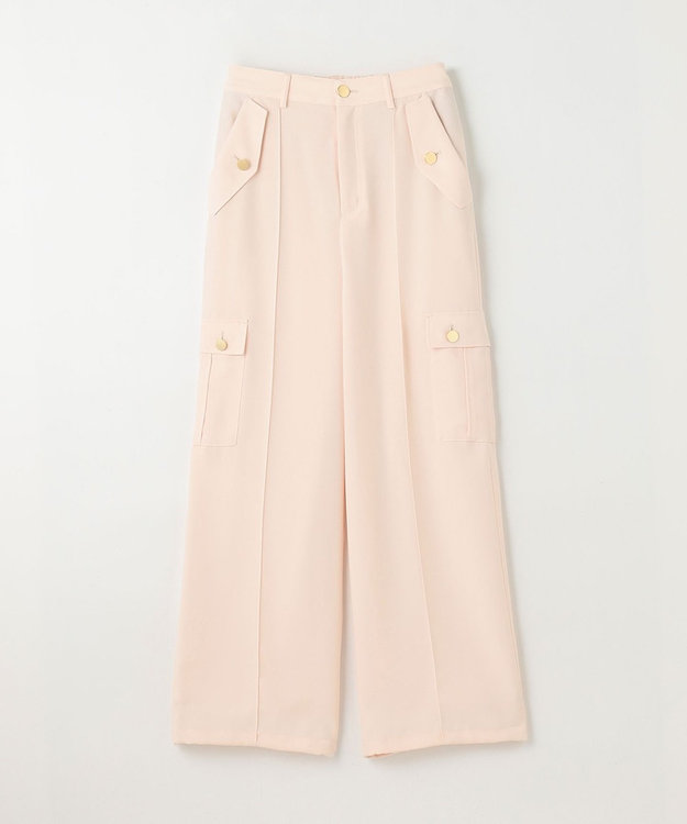 GRACE CONTINENTAL バックサテンカーゴパンツ キナリ