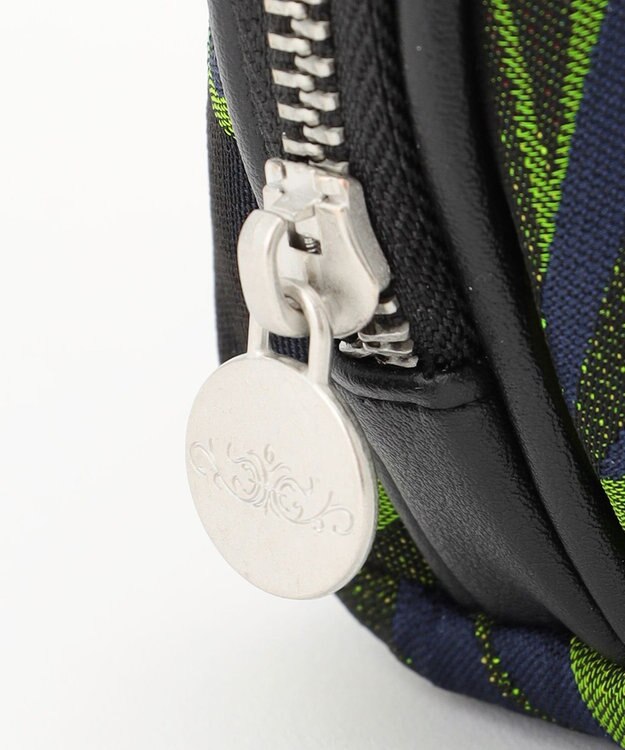 GRACE CONTINENTAL Fabricシェルポーチ グリーン