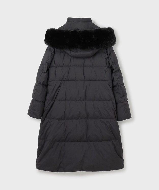 GRACE CONTINENTAL フードファーロングダウン ブラック