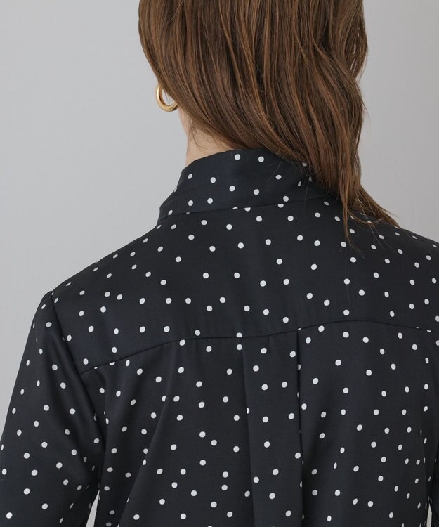 GRACE CONTINENTAL ランダムドットボウタイワンピース ブラック