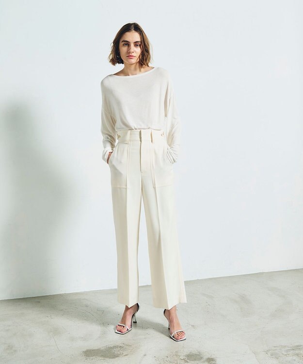 GRACE CONTINENTAL サテンベイカーパンツ キナリ