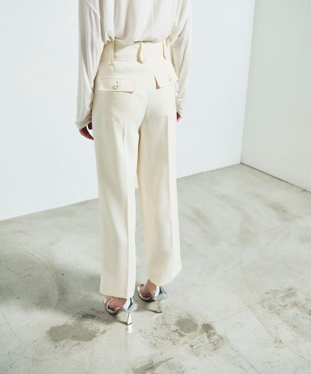 GRACE CONTINENTAL サテンベイカーパンツ キナリ