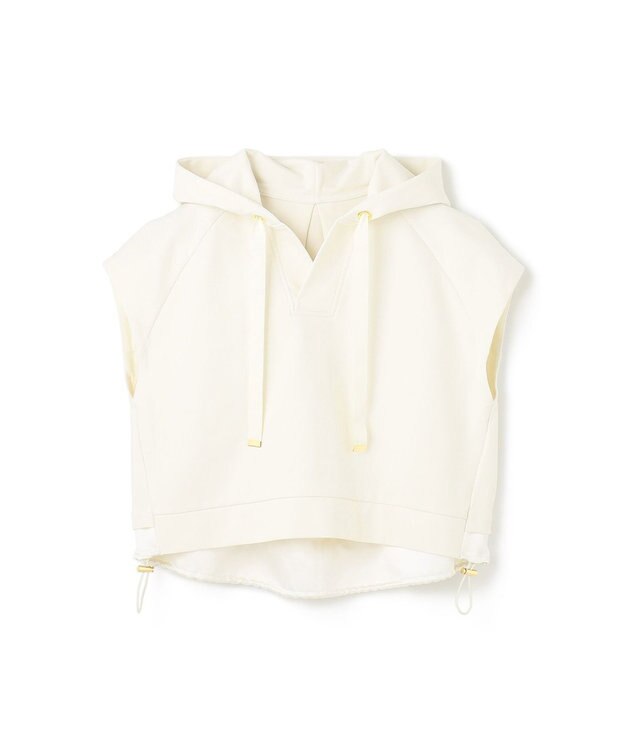 GRACE CONTINENTAL クロップトジャージトップ ホワイト