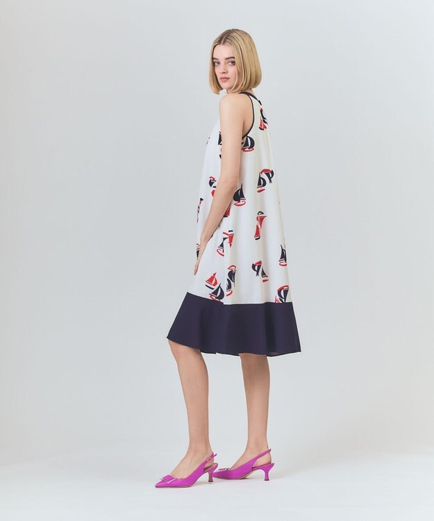 GRACE CONTINENTAL マリンホルタードレス ホワイト